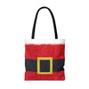 Santa Belt Christmas Tote Bag | Festive Holiday Gift & Shopping Bag