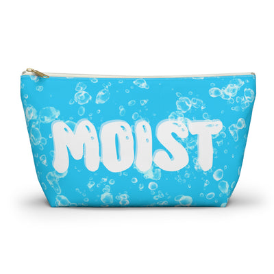 "Moist" Accessory Pouch, Fun Makeup Bag, Travel Organizer, Cute Gift, Bubble Pattern Pouch