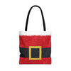 Santa Belt Christmas Tote Bag | Festive Holiday Gift & Shopping Bag
