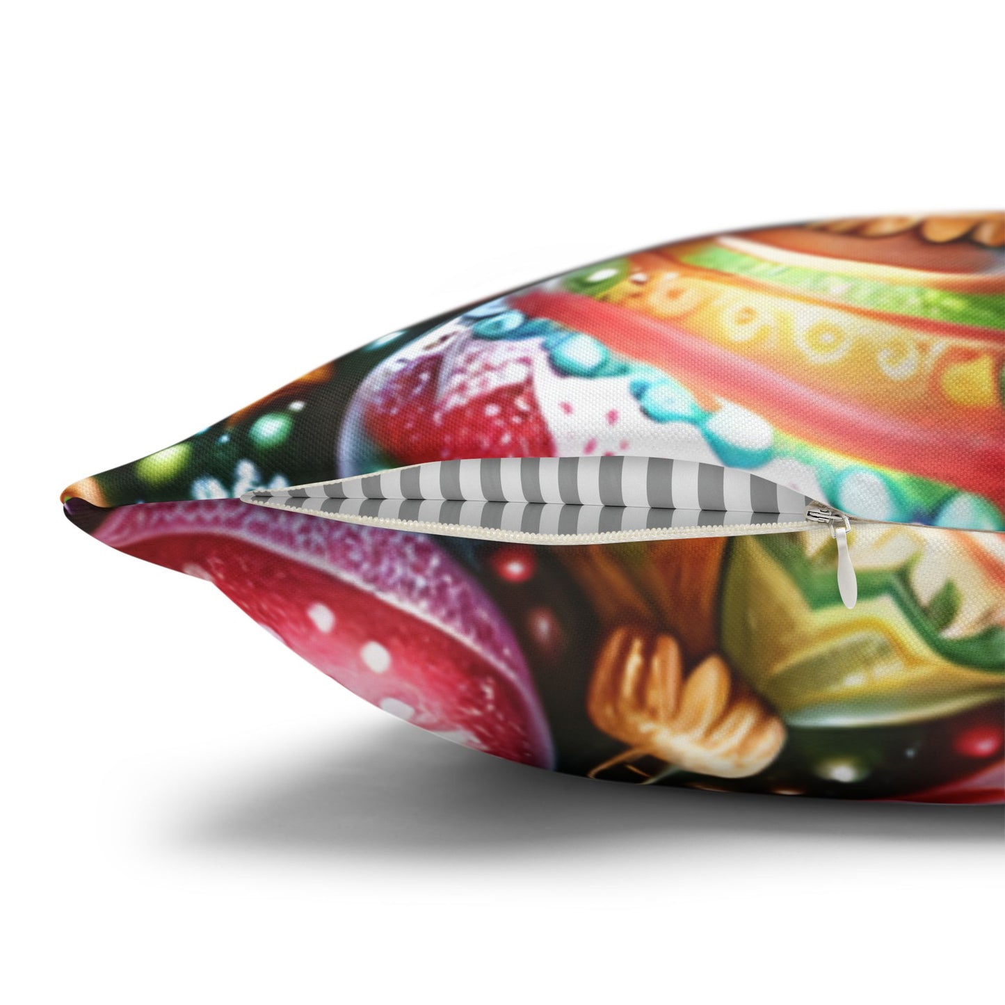 Gingerbread Girl Holiday Christmas Pillowcase | Holiday Decorative Throw Pillow Cover COVER ONLY