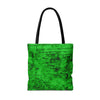 Cute But Corrosive Green Tote Bag | All Over Print Urban Grunge Streetwear Tote Bag