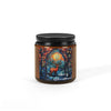 Stained Glass Deer Merry Christmas Soy Wax Amber Jar Christmas Candle | Christmas Variety Scented Candle, Four Different Scents To Choose