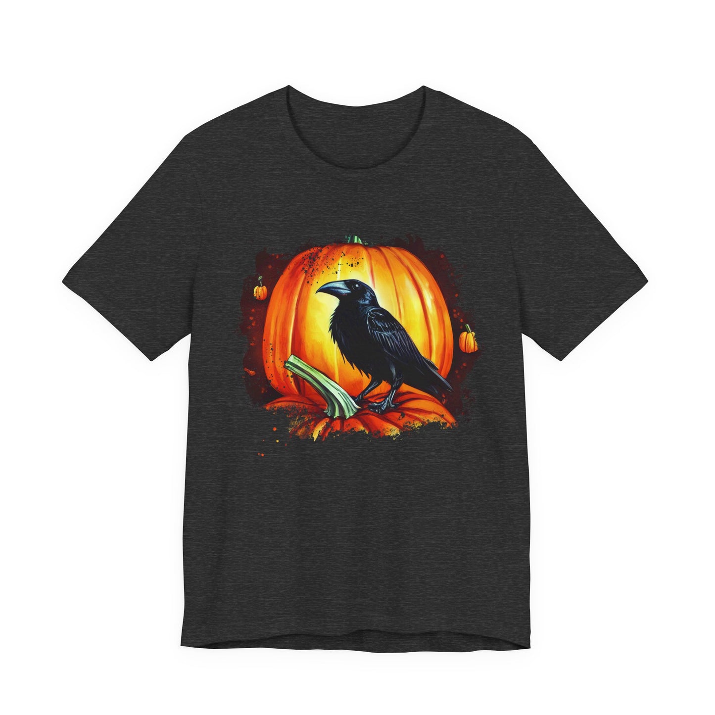 Halloween Raven Tee - Spooky T-Shirt, Unisex Halloween Shirt, Fall Fashion, Pumpkin Lover Gift, Cozy Casual Wear