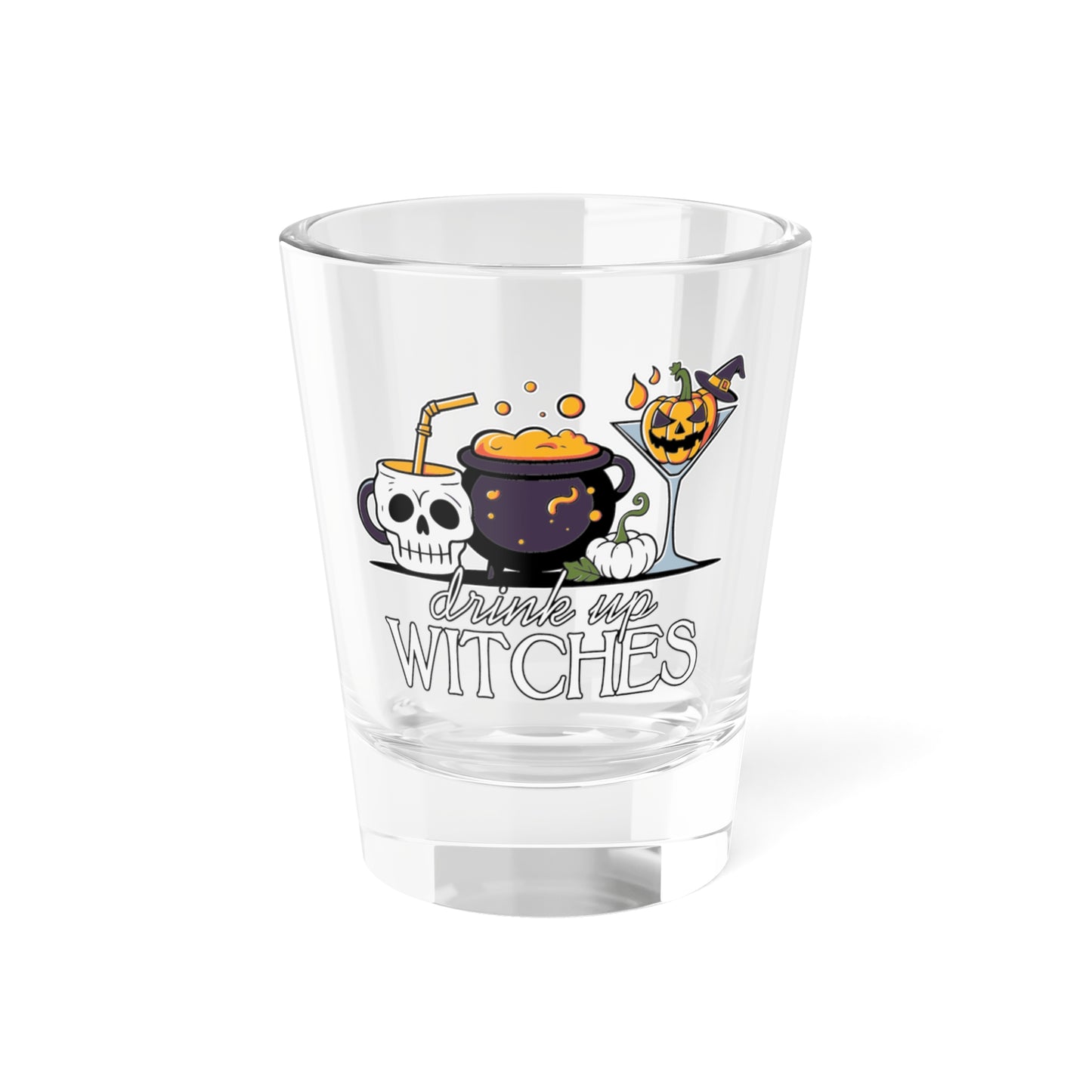 Halloween  1.5oz Shot Glass | Drink Up Witches | Perfect for Celebrations, Parties, and Gatherings, Fun Gift for Witches, Spooky Décor, Holiday Cocktail