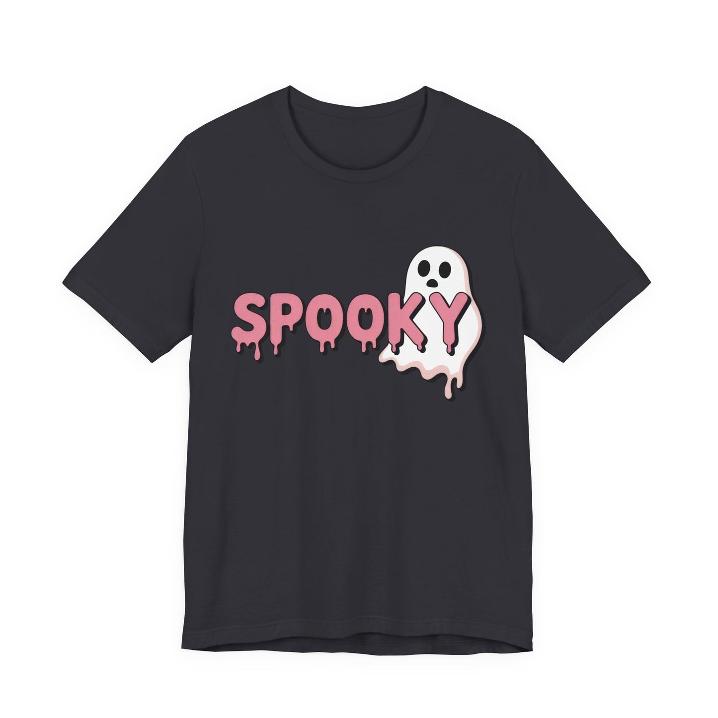 Spooky Ghost Tee | Unisex Jersey Shirt for Halloween, Cute Graphic Tee for Fall, Trick or Treat, Party Wear, Ghost Lover Gift