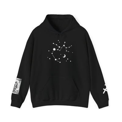 Sagittarius Zodiac Hoodie, Astrology Hooded Sweatshirt, Constellation Pullover, Celestial Gift, Horoscope Clothing