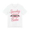 Spooky Babe Tee - Unisex Jersey Short Sleeve T-Shirt, Halloween Outfit, Casual Wear, Gift for Her, Graphic Tee