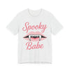 Spooky Babe Tee - Unisex Jersey Short Sleeve T-Shirt, Halloween Outfit, Casual Wear, Gift for Her, Graphic Tee