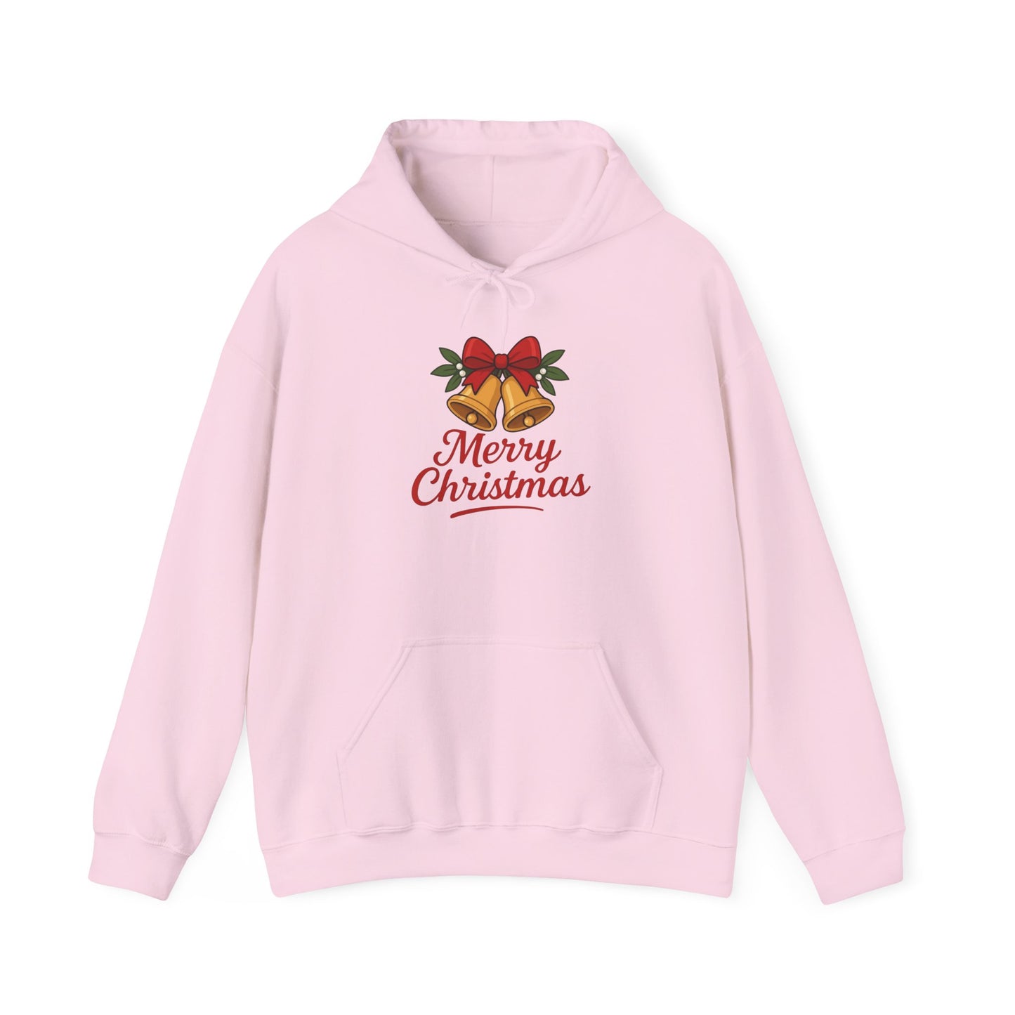 "Merry Christmas" Bells Hoodie | Christmas Festive Holiday Hooded Sweatshirt