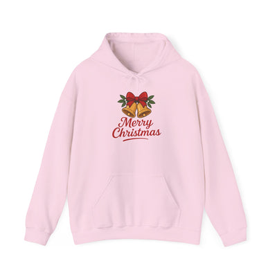 "Merry Christmas" Bells Hoodie | Christmas Festive Holiday Hooded Sweatshirt
