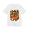 Happy Fall Pumpkin Graphic Tee | Unisex Short Sleeve T-Shirt, Autumn Tee, Seasonal Apparel, Thanksgiving Gift, Cozy Fall Vibes, Graphic Tee, Pumpkin Shirt