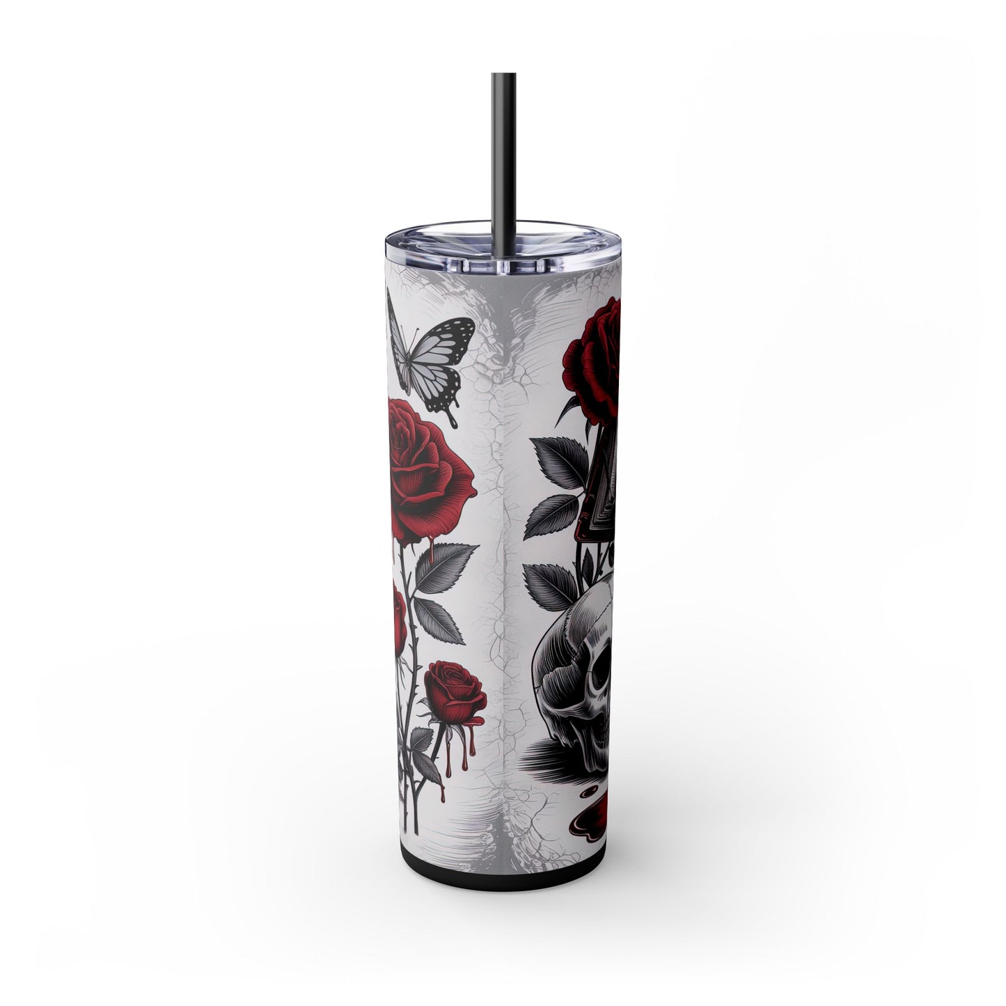 Spread Those Pages Like A Good Girl 20oz Skinny Tumbler With Straw - Dark Fantasy Romance Novel, BookTok Girly Accessories, Adult Sexy Tumbler