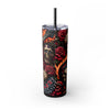 Rock & Roll Electric Guitar 20oz Skinny Tumbler With Straw - Perfect for Music Lovers, Festivals, and Birthday Gift