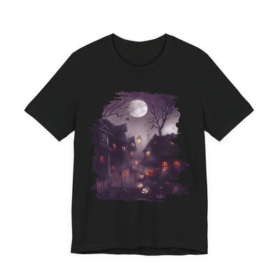 Mystical Halloween Night Tee, Unisex Short Sleeve T-Shirt, Halloween Shirt, Spooky Tee, Fall Fashion, Ghostly Vibes