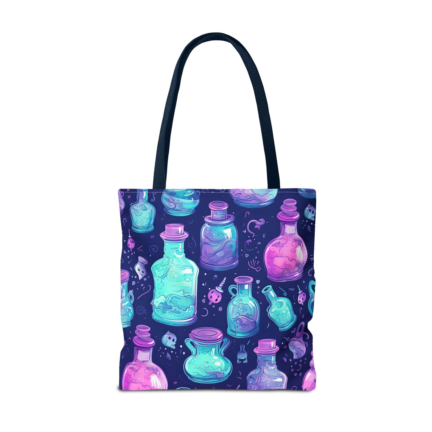 Magical Potion Tote Bag, Boho Style Bag, Colorful Canvas Shopper, Witchy Gift, Eco-Friendly Tote for Everyday Use