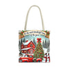 Farmhouse Christmas Tote Bag | Festive Holiday Gift & Shopping Bag