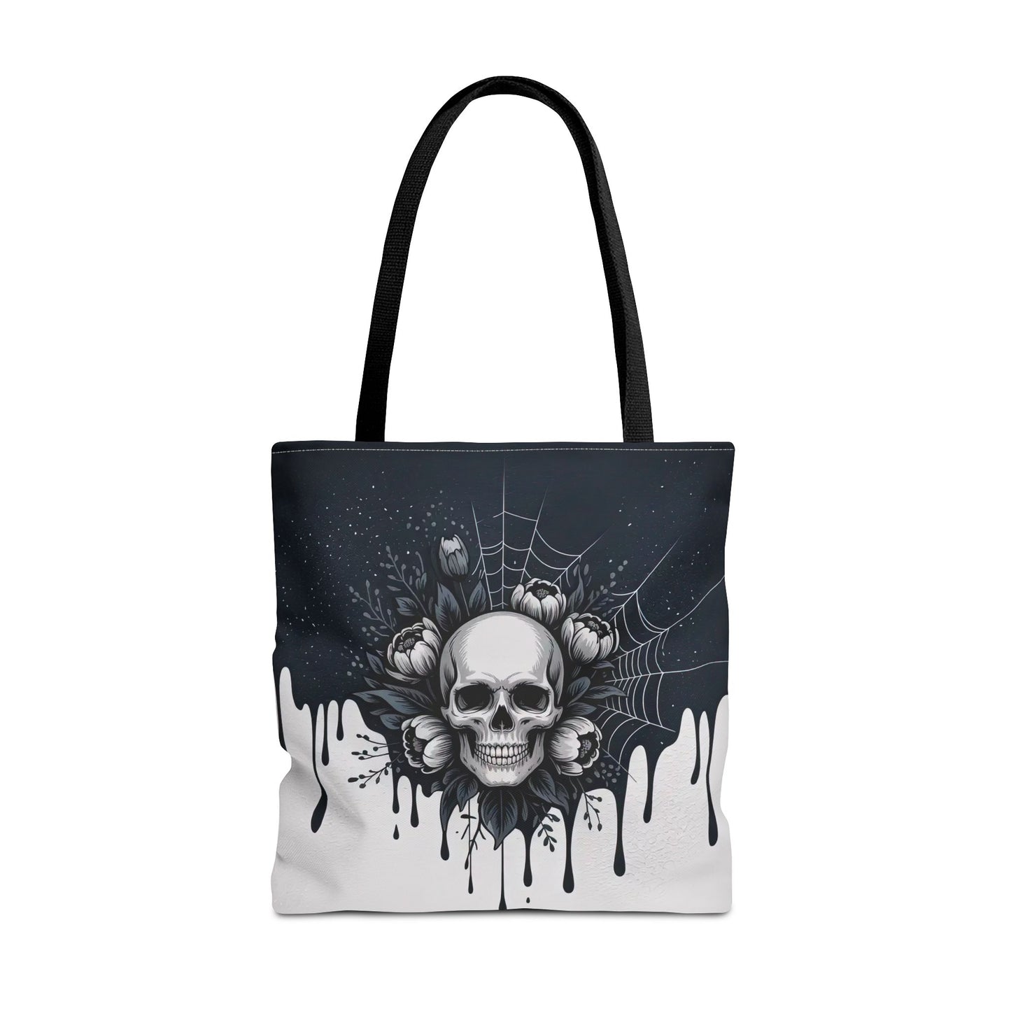 Gothic Skull Tote Bag, Halloween Gift, Gothic Decor, Edgy Fashion, Reusable Shopping Bag