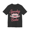 Spooky Babe Tee - Unisex Jersey Short Sleeve T-Shirt, Halloween Outfit, Casual Wear, Gift for Her, Graphic Tee