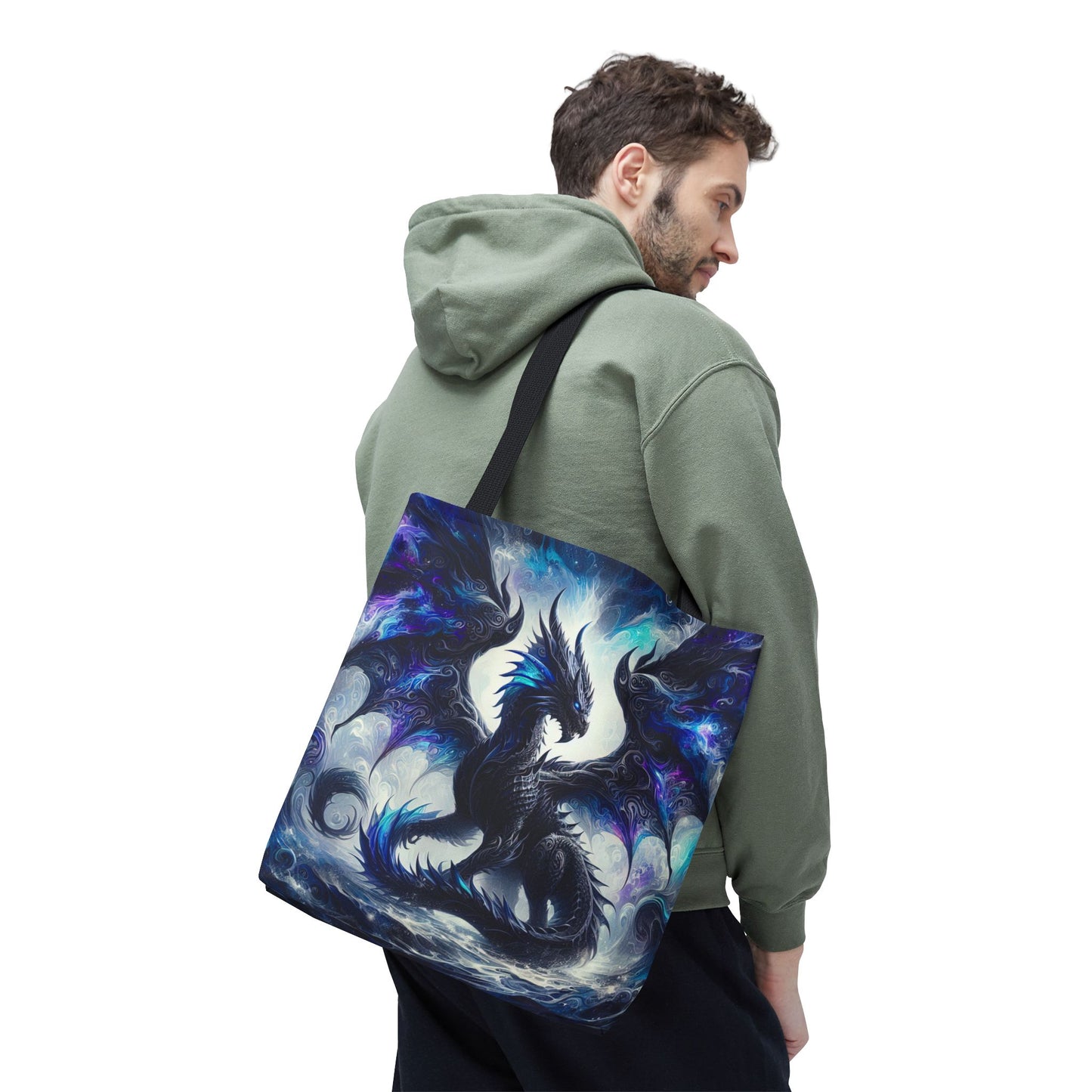 Mystical Dragon Tote Bag, Fantasy Art Bag, Dragon Lover Gift, Unique Shopping Bag, Perfect for Holidays