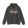 "Merry Christmas" Candy Cane Hoodie | Christmas Festive Holiday Hooded Sweatshirt