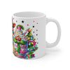 Festive Cow 11oz Christmas Mug  - Holiday Cheer Coffee Cup