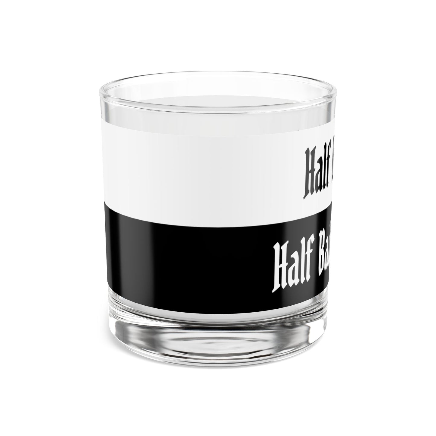 "Half Whiskey, Half Bad Decisions" Rocks Glass, Unique 10oz Glassware for Whiskey Lovers, Naughty Home Bar Decor