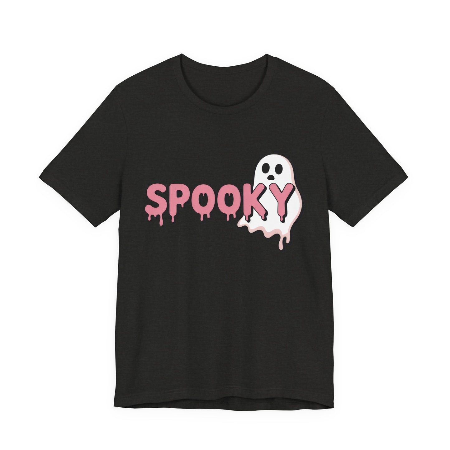Spooky Ghost Tee | Unisex Jersey Shirt for Halloween, Cute Graphic Tee for Fall, Trick or Treat, Party Wear, Ghost Lover Gift