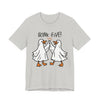 Halloween Geese Ghosts - Honk Five Unisex Tee, Fun Graphic Shirt, Casual Wear, Gift for Animal Lovers, Lighthearted Apparel