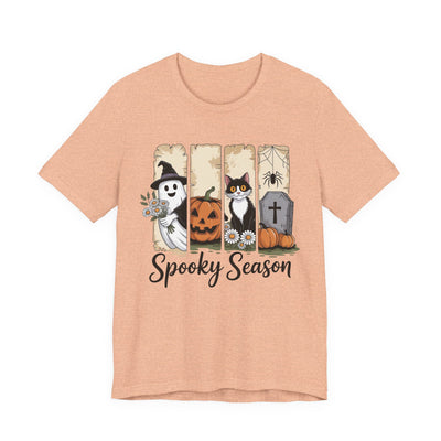 Halloween Spooky Season Tee, Unisex T-Shirt, Fall Fashion, October Apparel, Halloween Gift, Costume Shirt