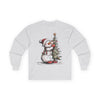 Christmas Snowman Unisex Long Sleeve Tee | Snowman Shirt, Christmas Tree Long Sleeve