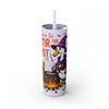 Halloween Goose 20oz Skinny Tumbler, Time to Stir the Pot, Halloween Drinkware, Fall Decor, Spooky Party, Witchy Gift