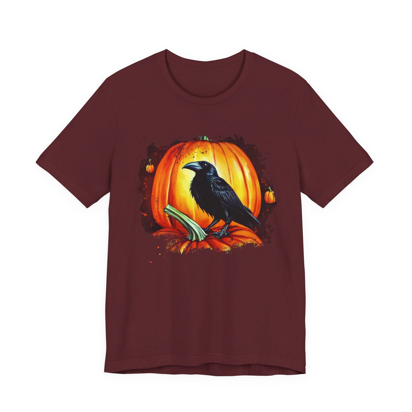 Halloween Raven Tee - Spooky T-Shirt, Unisex Halloween Shirt, Fall Fashion, Pumpkin Lover Gift, Cozy Casual Wear