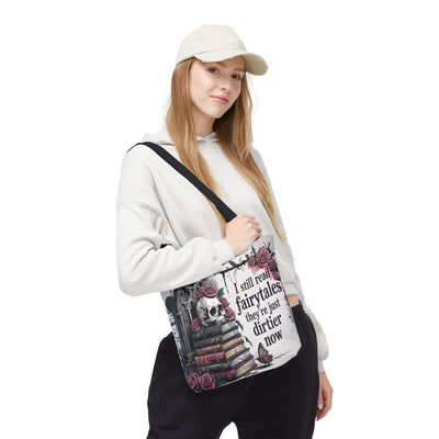 Whimsical Dark Fantasy Literary Tote Bag - BookTok Girly Reading Bag, Perfect for Book Lovers, Readers, Unique Gift, Everyday Use, Halloween, Literary Events