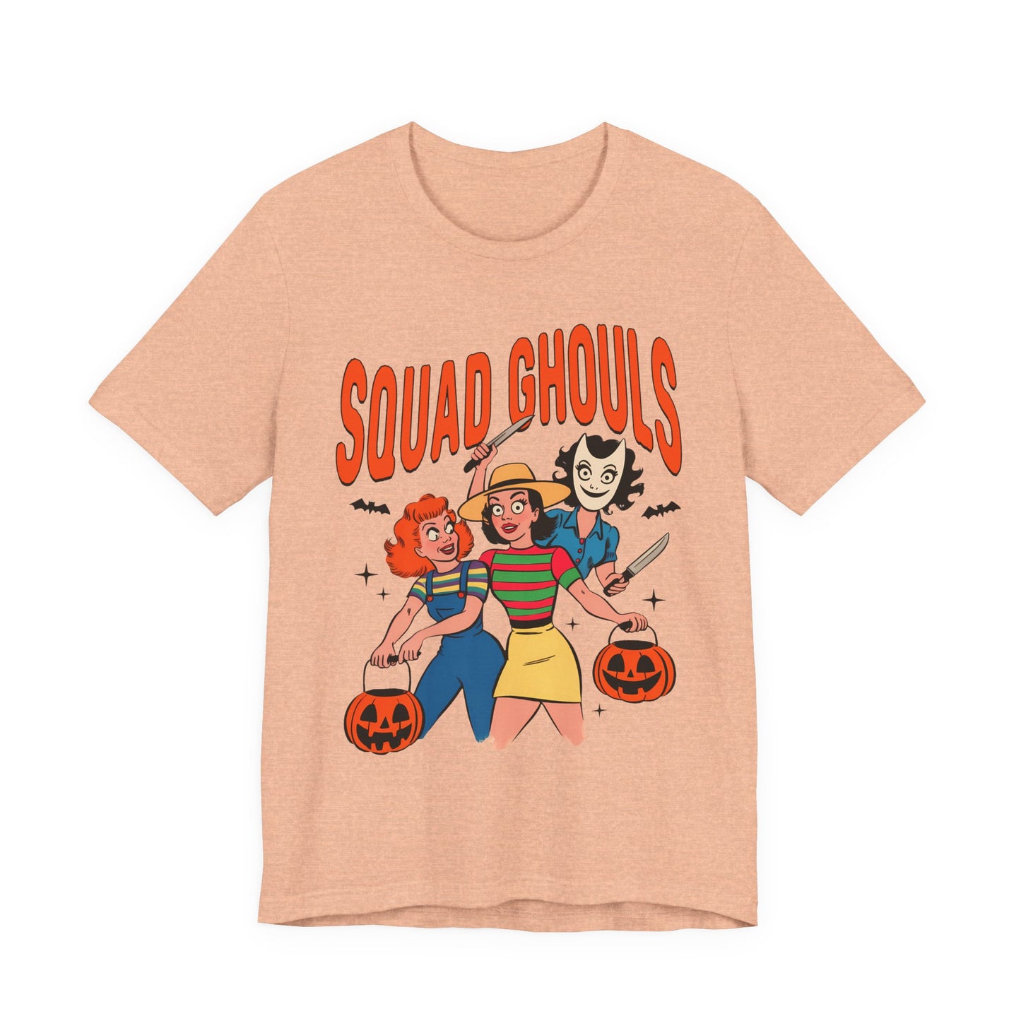 Squad Ghouls Tee Halloween Unisex T-Shirt, Cute Graphic Shirt, Fall Apparel, Fun Party Top, Halloween Costume T-Shirt