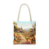 Autumn Harvest Tote Bag - Pumpkin Patch AOP, Eco-Friendly Grocery Bag, Fall Festival Accessory, Thanksgiving Gift, Seasonal Shopping Bag