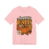 Happy Fall Pumpkin Graphic Tee | Unisex Short Sleeve T-Shirt, Autumn Tee, Seasonal Apparel, Thanksgiving Gift, Cozy Fall Vibes, Graphic Tee, Pumpkin Shirt