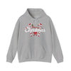 "Merry Christmas" Candy Cane Hoodie | Christmas Festive Holiday Hooded Sweatshirt