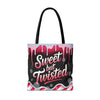 Sweet But Twisted Christmas Tote Bag | Festive Holiday Gift & Shopping Bag