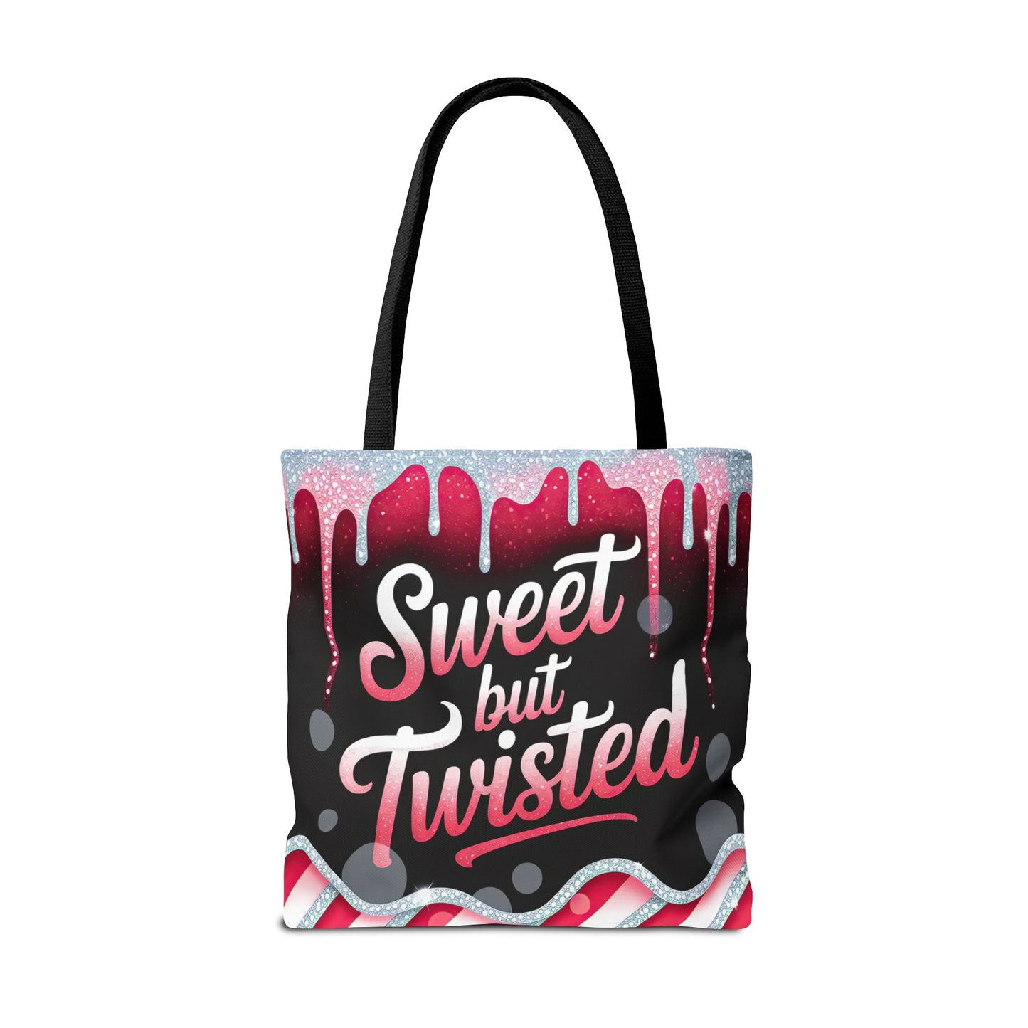 Sweet But Twisted Christmas Tote Bag | Festive Holiday Gift & Shopping Bag