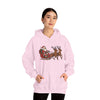 Santa Sleigh Hoodie | Christmas Festive Holiday Hooded Sweatshirt