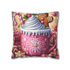 Candy Cane Cocoa Holiday Christmas Pillowcase | Holiday Decorative Throw Pillow Cover COVER ONLY