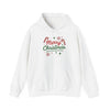 Merry Christmas Candy Cane Hoodie | Christmas Festive Holiday Hooded Sweatshirt