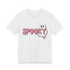 Spooky Ghost Tee | Unisex Jersey Shirt for Halloween, Cute Graphic Tee for Fall, Trick or Treat, Party Wear, Ghost Lover Gift