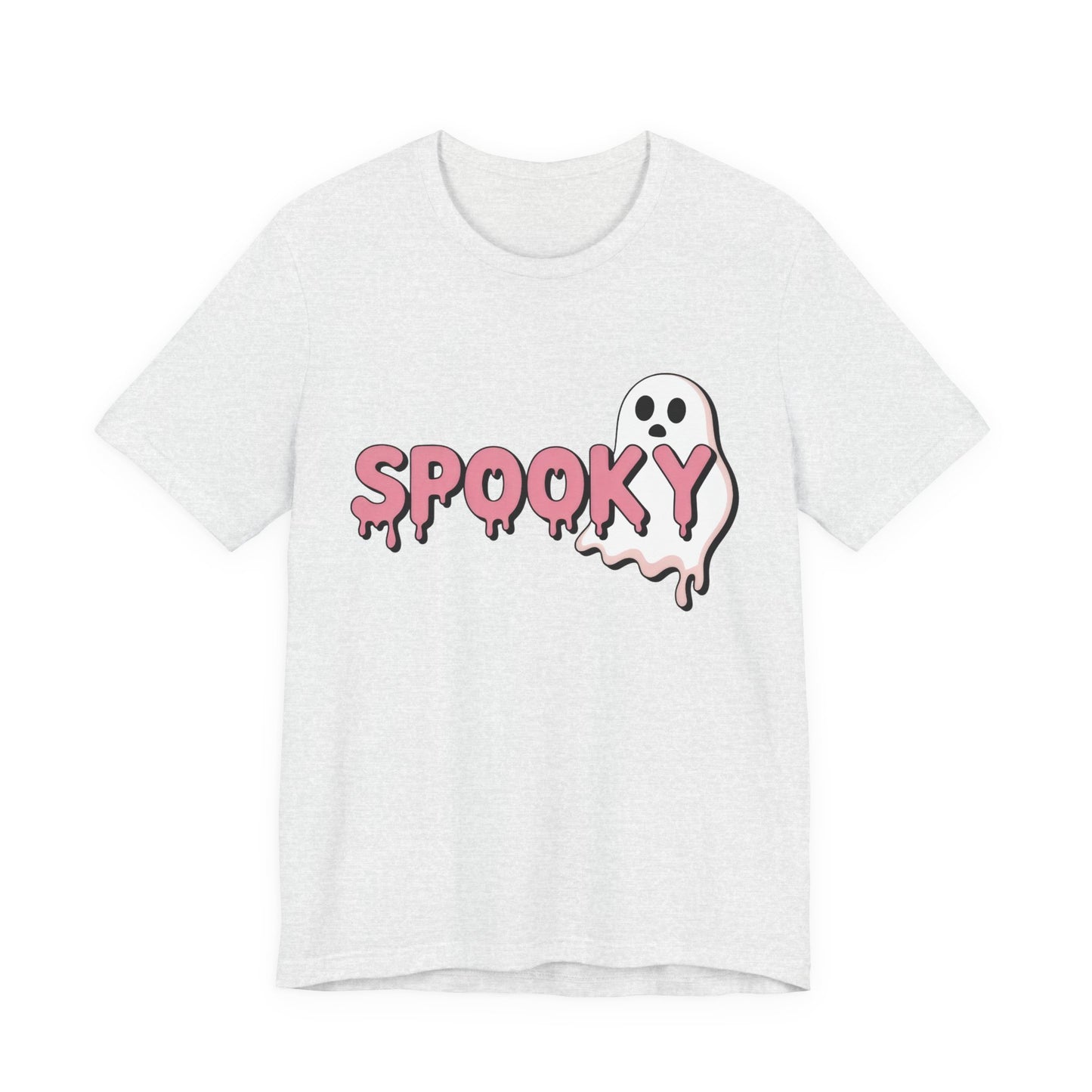 Spooky Ghost Tee | Unisex Jersey Shirt for Halloween, Cute Graphic Tee for Fall, Trick or Treat, Party Wear, Ghost Lover Gift