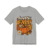 Happy Fall Pumpkin Graphic Tee | Unisex Short Sleeve T-Shirt, Autumn Tee, Seasonal Apparel, Thanksgiving Gift, Cozy Fall Vibes, Graphic Tee, Pumpkin Shirt