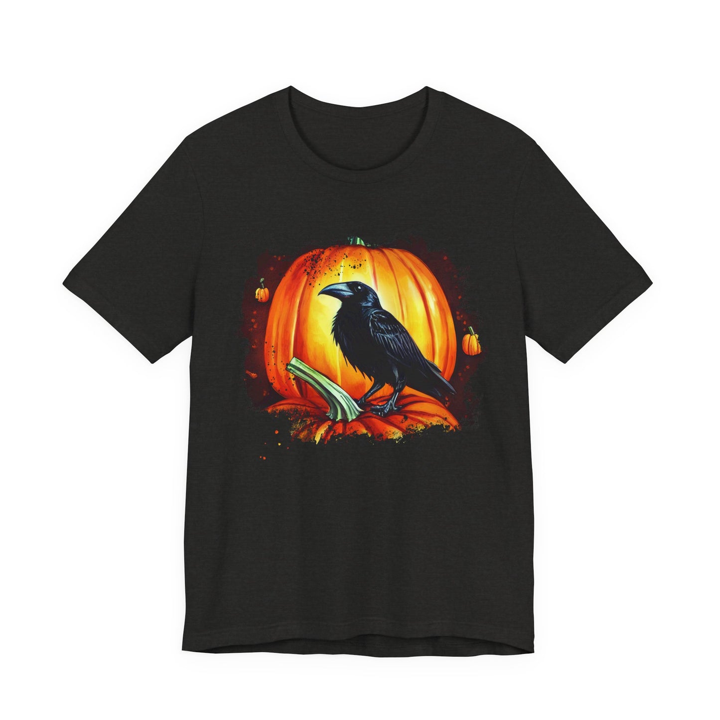 Halloween Raven Tee - Spooky T-Shirt, Unisex Halloween Shirt, Fall Fashion, Pumpkin Lover Gift, Cozy Casual Wear