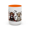 Halloween Highland Cow Coffee Mug, Cute Mug, Spooky Drinkware, Gifts for Cow Lovers, Fall Décor, Halloween Decor