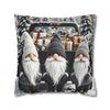 Gnome Christmas Pillowcase | Holiday Decorative Throw Pillow Cover COVER ONLY