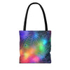 Colorful Spiderweb Tote Bag | Vibrant Art Carryall | Perfect for Festivals, Everyday Use, or Halloween Celebrations