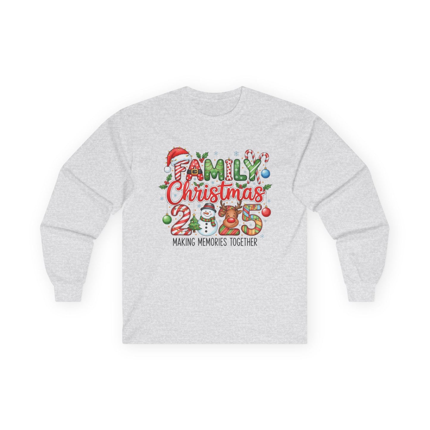 Family 2025 Christmas Memories Long Sleeve Tee | Matching Holiday Shirts For Families